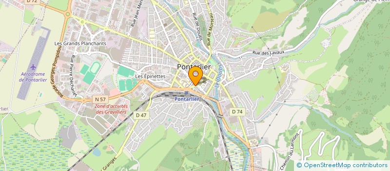 localisation de l'entreprise HD à PONTARLIER