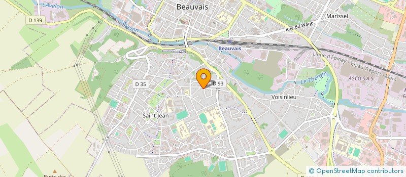 localisation de l'entreprise HD AUTO  BEAUVAIS