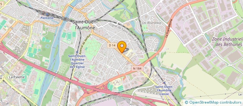 localisation de l'entreprise HD AUTOMOBILES à SAINT-OUEN-L'AUMONE