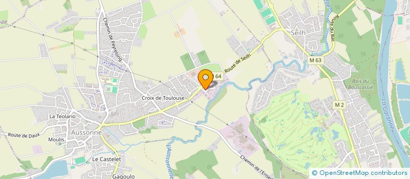 localisation de l'entreprise HD AUTOS  AUSSONNE