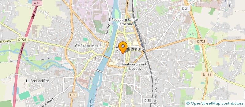 localisation de l'entreprise HD BERTAUD  CHATELLERAULT