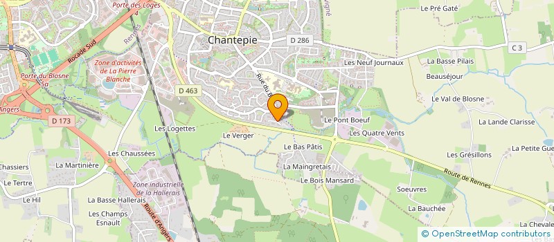 localisation de l'entreprise HD CAB SERVICE  RENNES