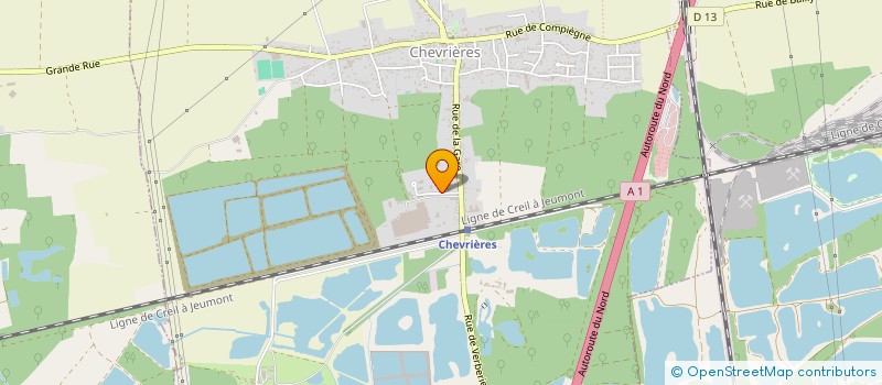 localisation de l'entreprise HD CARROSSERIE  CHEVRIERES