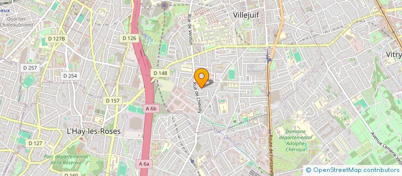 localisation de l'entreprise HD CARS à VILLEJUIF