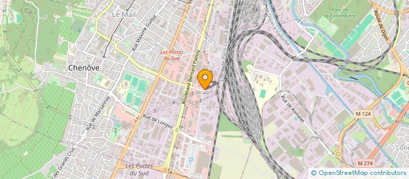 localisation de l'entreprise HD CHALON à CHENOVE