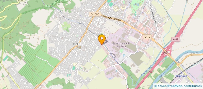 localisation de l'entreprise HD CONCEPT METALLERIE  BERNIN