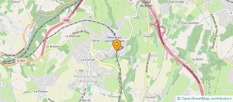 localisation de l'entreprise HD CONSEIL  FLEURIEUX-SUR-L'ARBRESLE