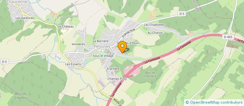 localisation de l'entreprise HD CONSTRUCTION BOIS  PELOUSEY