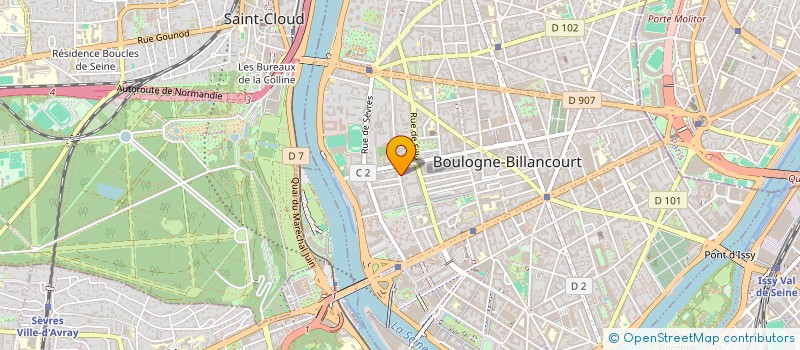 localisation de l'entreprise HD CONSULTING  BOULOGNE-BILLANCOURT