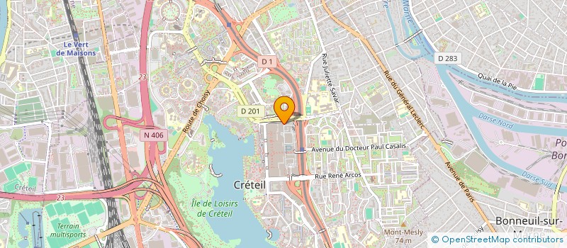 localisation de l'entreprise HD CRETEIL  CRETEIL