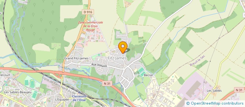 localisation de l'entreprise HD DIAG  FITZ-JAMES