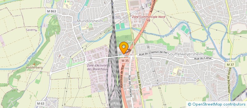 localisation de l'entreprise HD DISTRIBUTION  MUNDOLSHEIM