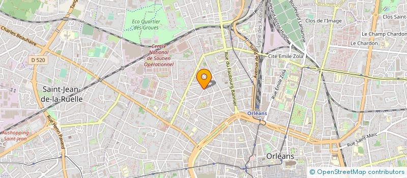 localisation de l'entreprise HD ECOM à ORLEANS