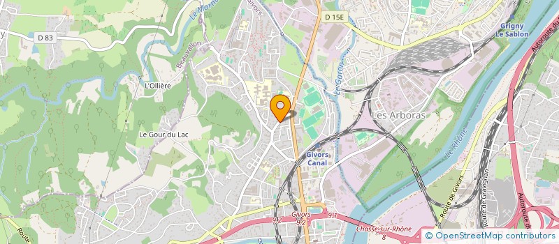 localisation de l'entreprise HD ELECTRIC à GIVORS
