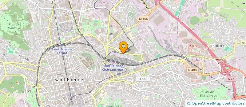 localisation de l'entreprise HD ETANCHEITE BARDAGE  SAINT-ETIENNE