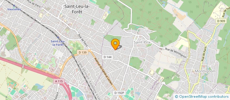 localisation de l'entreprise HD EXPERTISE COMPTABLE ET CONSEIL à SAINT-PRIX