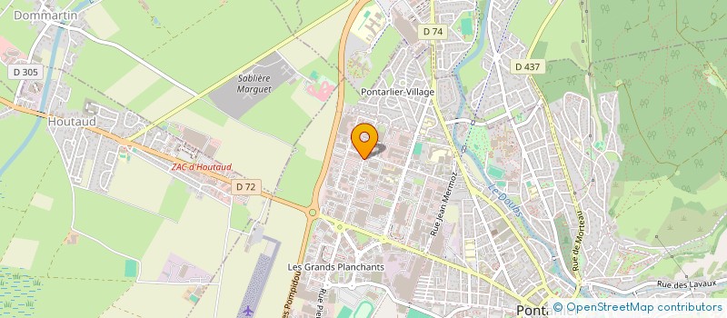 localisation de l'entreprise HD EXPRESS à PONTARLIER