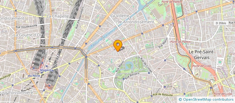 localisation de l'entreprise HD FILMS  PARIS