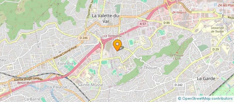 localisation de l'entreprise HD FINANCE à TOULON