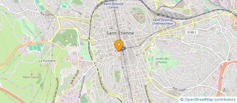 localisation de l'entreprise HD GROUPE  SAINT-ETIENNE