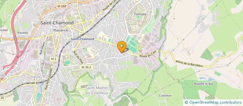 localisation de l'entreprise HD HOLDING à SAINT-CHAMOND