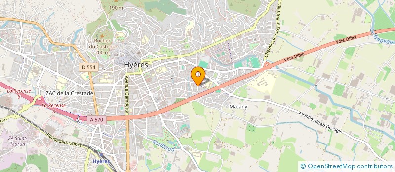 localisation de l'entreprise HD IMMO  HYERES