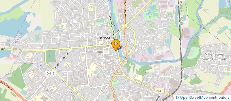 localisation de l'entreprise HD IMMOBILIER à SOISSONS