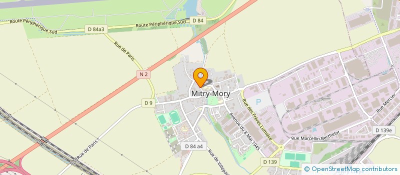 localisation de l'entreprise HD IMMOBILIER à MITRY-MORY