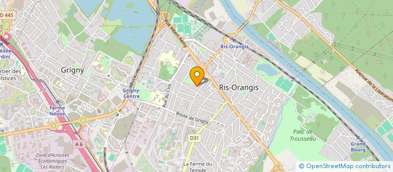 localisation de l'entreprise HD-INGENIERIE à RIS-ORANGIS
