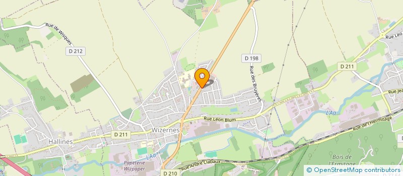 localisation de l'entreprise HD LAVAGE  WIZERNES