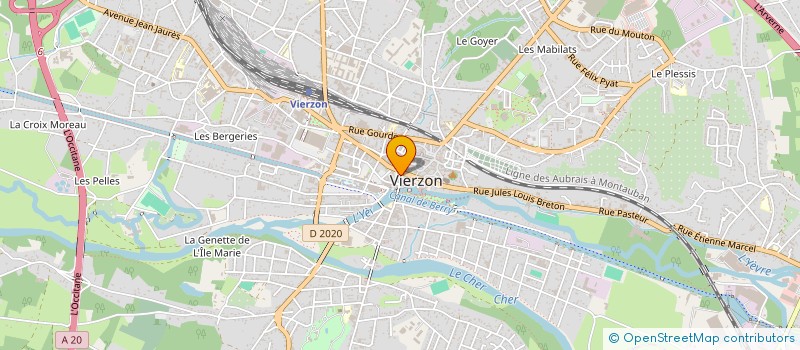 localisation de l'entreprise HD LIC TRAVAUX à VIERZON
