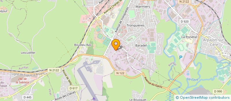 localisation de l'entreprise HD LOC à AURILLAC