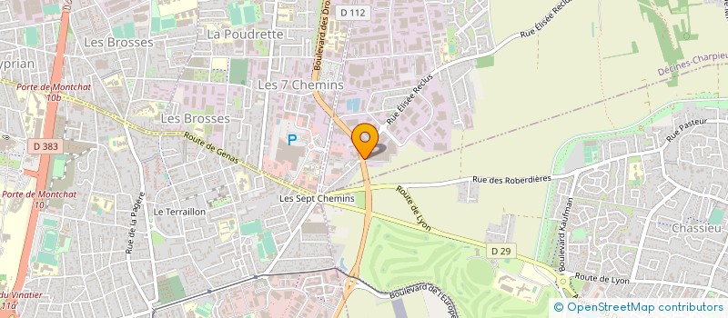 localisation de l'entreprise HD METAL  DECINES-CHARPIEU