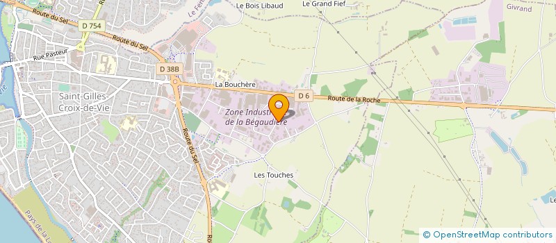 localisation de l'entreprise HD METALLERIE à SAINT-GILLES-CROIX-DE-VIE
