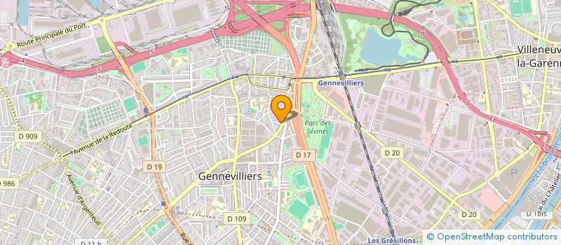 localisation de l'entreprise HD MOTO  GENNEVILLIERS