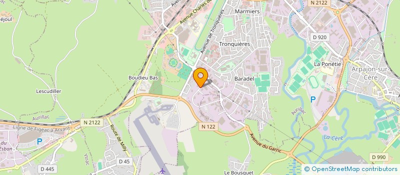 localisation de l'entreprise HD NEGOCE à SANSAC-DE-MARMIESSE