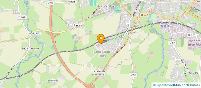 localisation de l'entreprise HD NOMANDIE  SAINT-LOUP-HORS