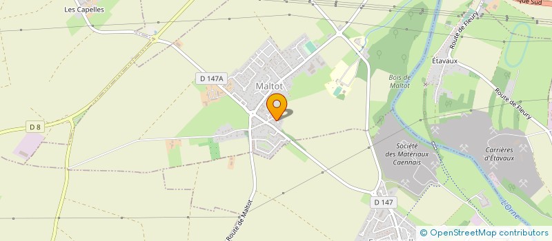 localisation de l'entreprise HD&P  MALTOT