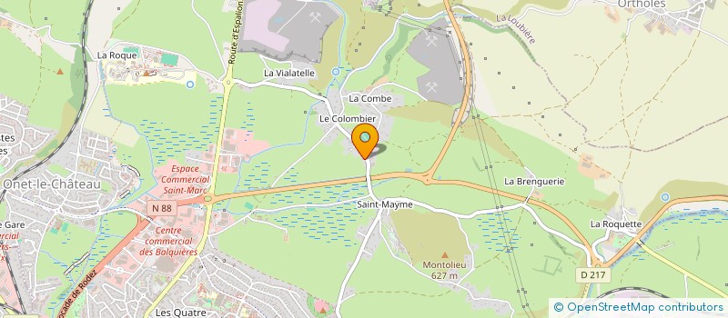 localisation de l'entreprise HD PLAQUISTES  ONET-LE-CHATEAU