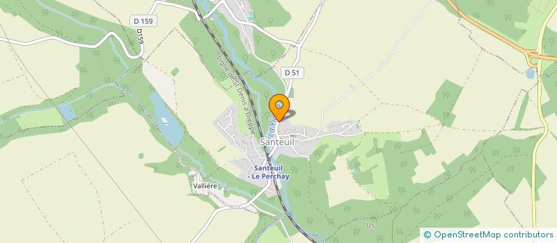 localisation de l'entreprise HD PLOMBERIE  SANTEUIL