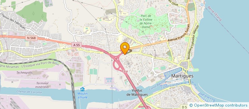 localisation de l'entreprise HD POELE ET CHEMINEE  MARTIGUES