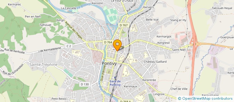localisation de l'entreprise HD PONTIVY à PONTIVY