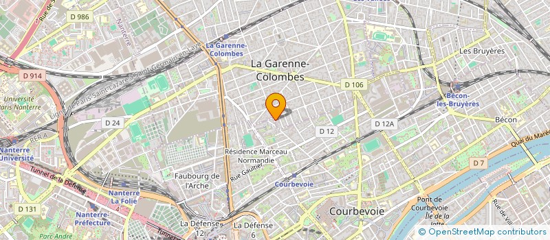 localisation de l'entreprise HD REAL ESTATE à LA GARENNE-COLOMBES