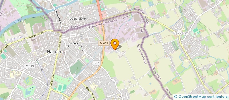 localisation de l'entreprise HD RENOV à HALLUIN