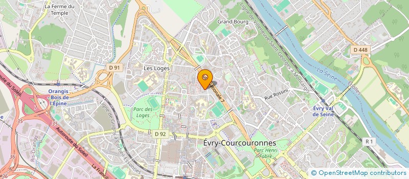 localisation de l'entreprise HD RENOV à EVRY-COURCOURONNES
