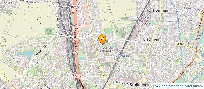 localisation de l'entreprise HD SERVICES à BISCHHEIM