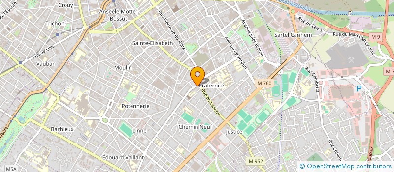 localisation de l'entreprise HD SOLUTION  ROUBAIX
