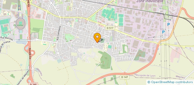 localisation de l'entreprise HD TRAVAUX  MEYZIEU