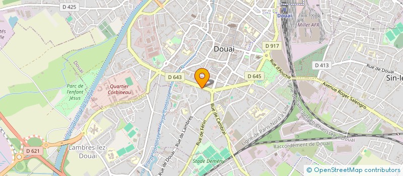 localisation de l'entreprise HD84 à DOUAI