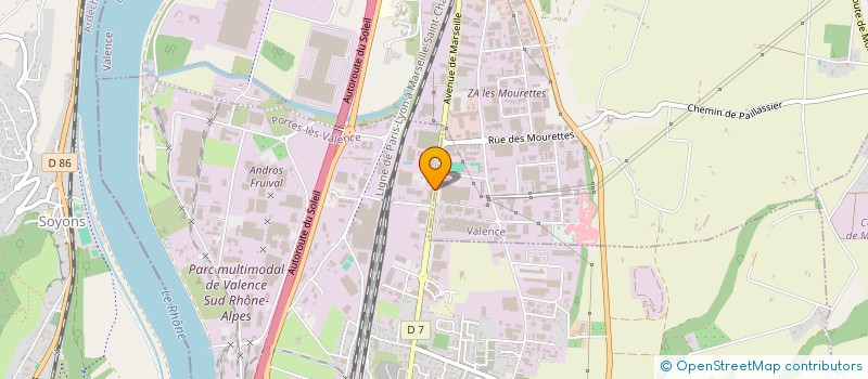 localisation de l'entreprise HD86 à PORTES LES VALENCE